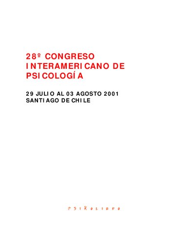 28 Congreso Interamericano De Psicologia