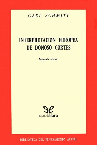 Interpretació europea de Donoso Cortés