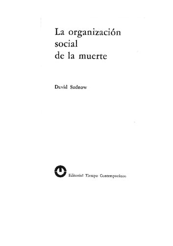 La Organizacion Social De La Muerte