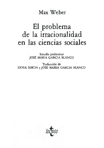 El problema de la irracionalidad en las ciencias sociales