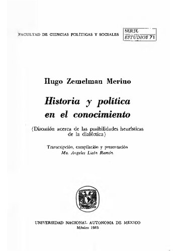 Historia Y Politica En El Conocimiento