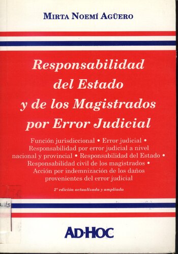 Responsabilidad Del Estado Y De Los Magistrados Por Error Judicial
