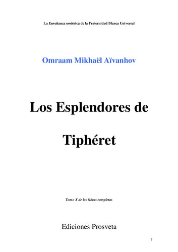Los Esplendores De Tipheret