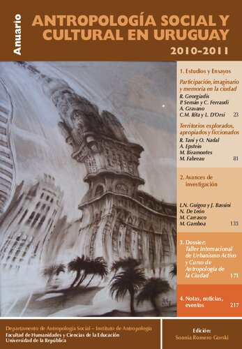 Anuario De Antropologia 2010 2011 En Uruguay