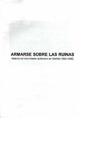 Armarse Sobre Las Ruinas