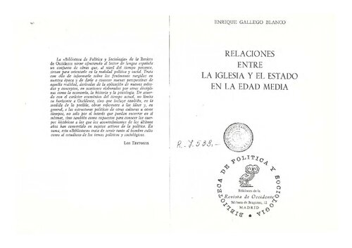 Relaciones entre la Iglesia y el Estado en la Edad Media