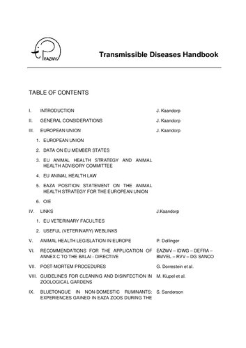 Transmissible Diseases Handbook