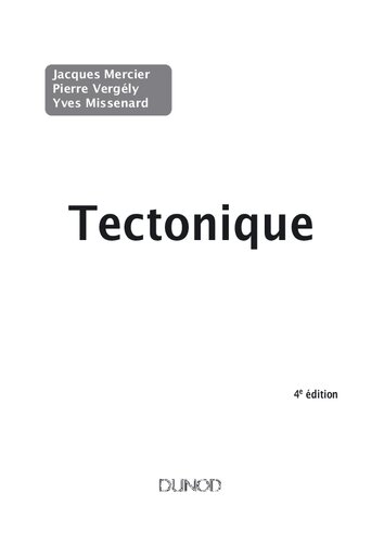 Tectonique - 4e édition