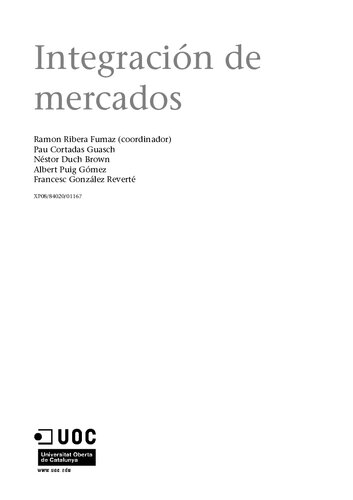 Integracion De Mercados