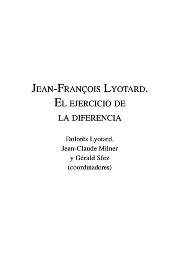 Jean Francois Lyotard