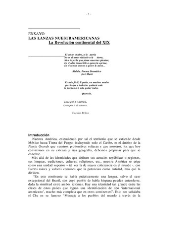 Las Lanzas Nuestramericanas