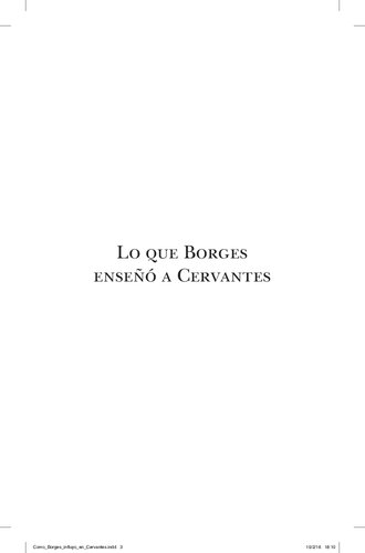Lo Que Borges Enseño A Cervantes