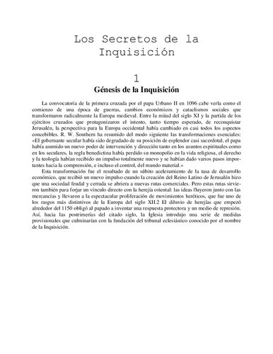 Los Secretos De La Inquisicion