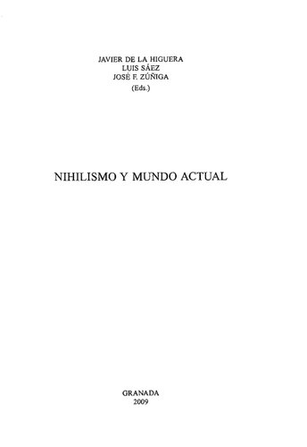 Nihilismo Y Mundo Actual