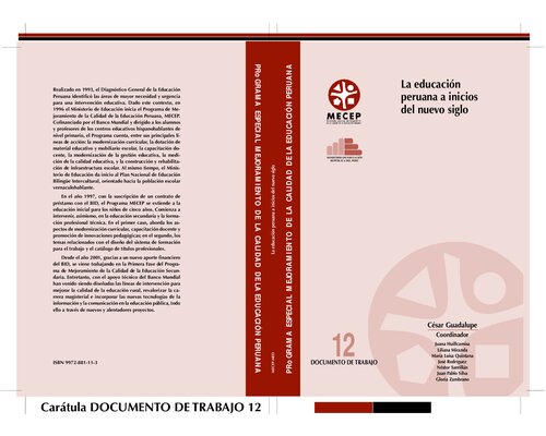 La educación peruana a inicios del nuevo siglo