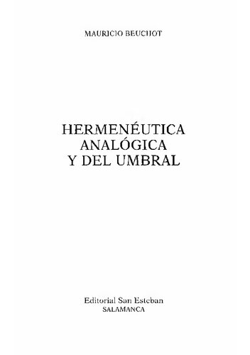 Hermenéutica analógica y del umbral