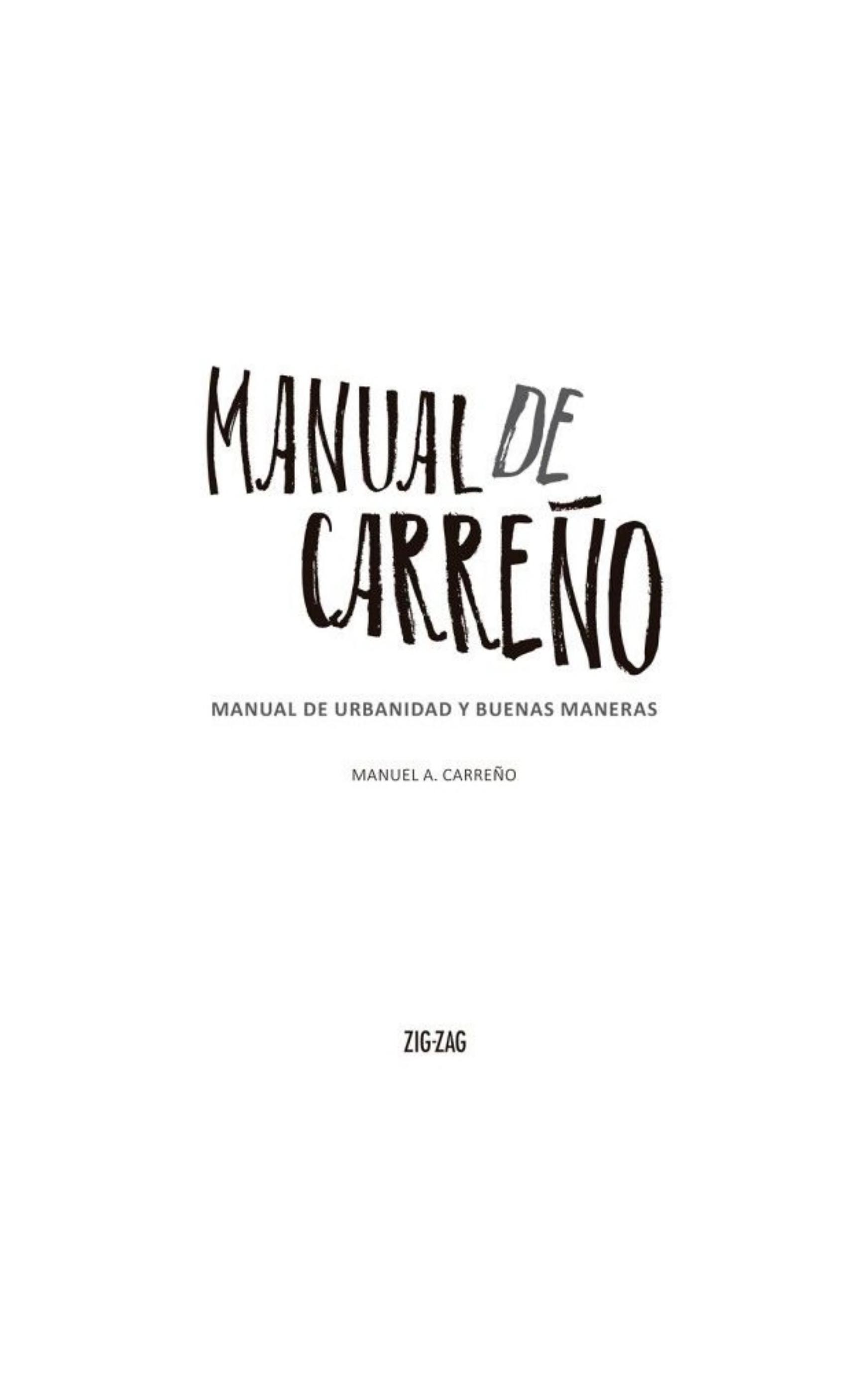 Manual de Carreño. Manual de urbanidad y buenas maneras
