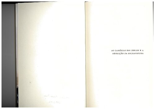 As camélias do Leblon e a abolição da escravatura: uma investigação de história cultural