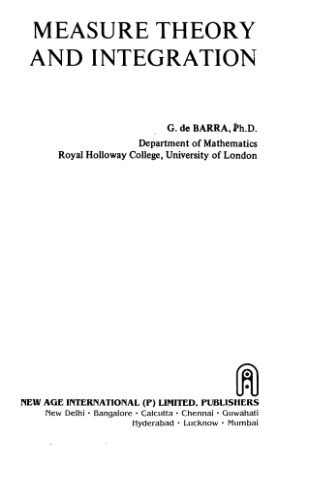 Measure theory and integration