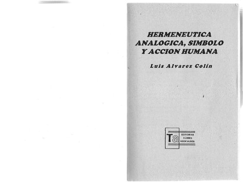 Hermenéutica analógica, símbolo y acción humana