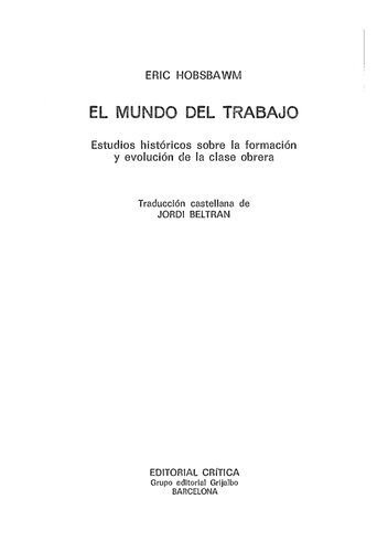 El Mundo Del Trabajo