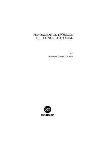 Fundamentos teóricos del conflicto social