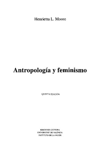 Antropología y feminismo