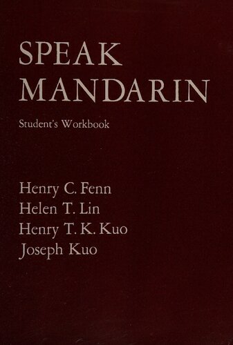 Speak Mandarin: Workbook