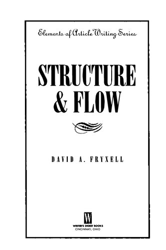 Structure and Flow