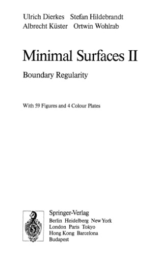 Minimal surfaces 2, Boundary regularity