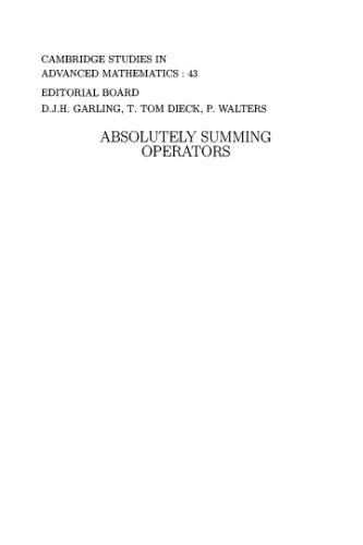 Absolutely Summing Operators