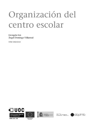 Organizacion Del Centro Escolar