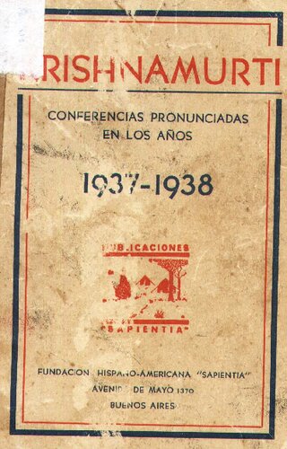 Conferencias 1937-1938