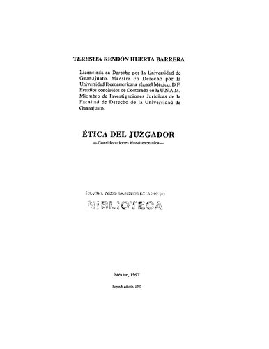 Etica Del Juzgador