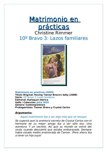 Matrimonio en prácticas