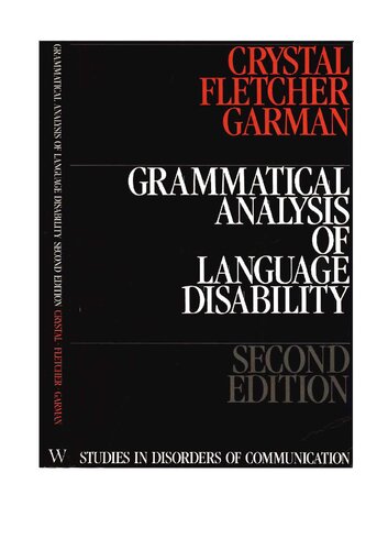 Grammatical Analysis of Language Disability