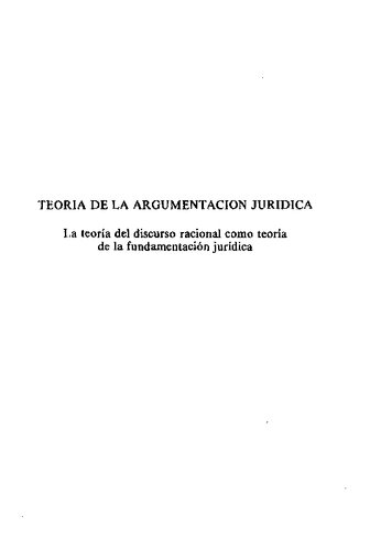 Teoria De La Argumentacion Juridica