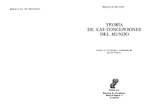 Teoria De Las Concepciones Del Mundo