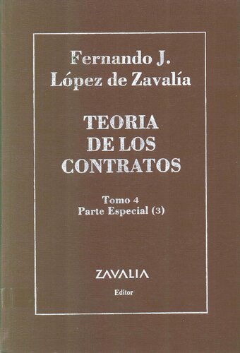 Teoria De Los Contratos- Tomo 4