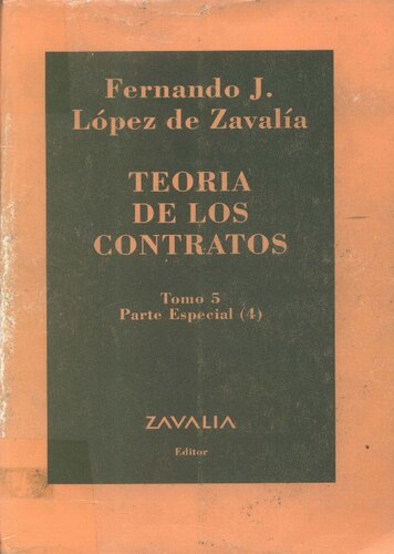 Teoria De Los Contratos- Tomo 5