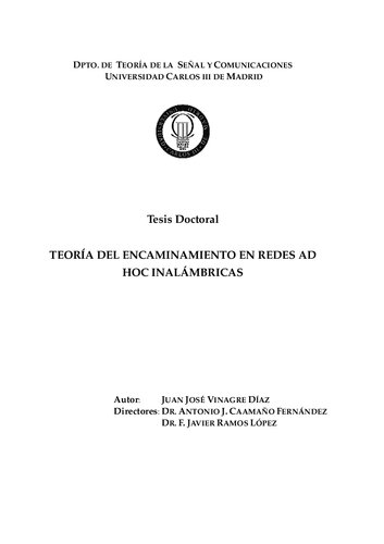 Teoria Del Encaminamiento En Redes Ad Hoc Inalambricas