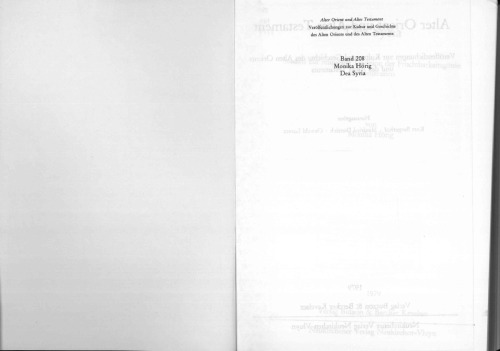 Dea Syria : Studien zur religiösen Tradition d. Fruchtbarkeitsgöttin in Vorderasien