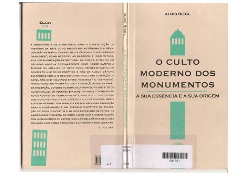 O Culto Moderno dos Monumentos