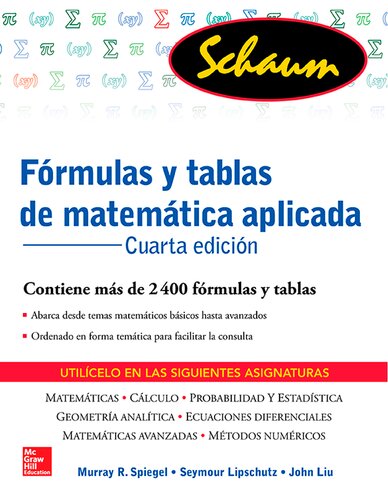 Fórmulas y tablas de matemática aplicada