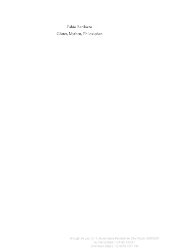 Gцtter, Mythen, Philosophen: Lukian und die paganen Gцttervorstellungen seiner Zeit