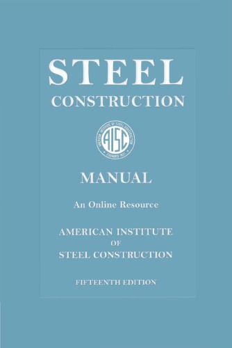 Steel Construction Manual 15th Edition