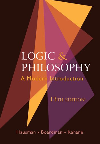 LOGIC AND PHILOSOPHY : a modern introduction.