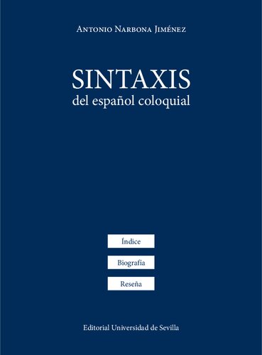 Sintaxis del español coloquial.