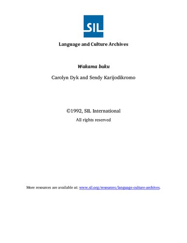 Wakama buku. Wegwijs in het Saramaccaans, Sranan Tongo, Nederlands, Engels, Frans