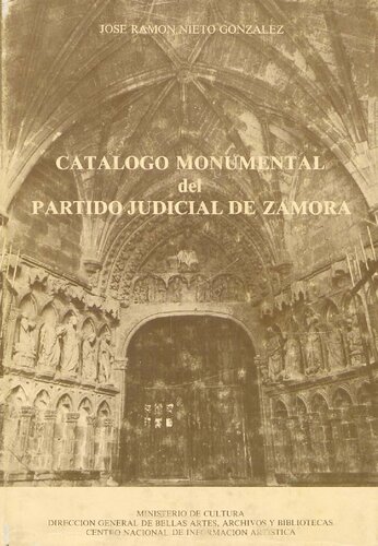 Catalogo monumental del partido judicial de Zamora